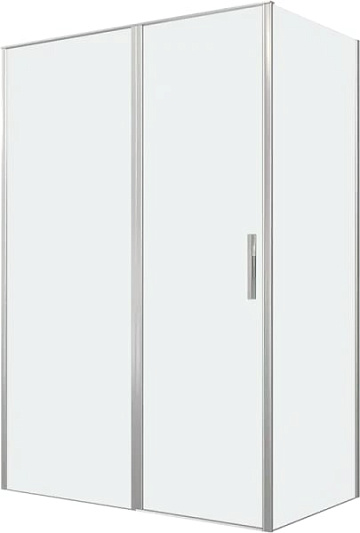 Душевой уголок Allen Brau Priority 140x80, профиль серебро браш, стекло прозрачное