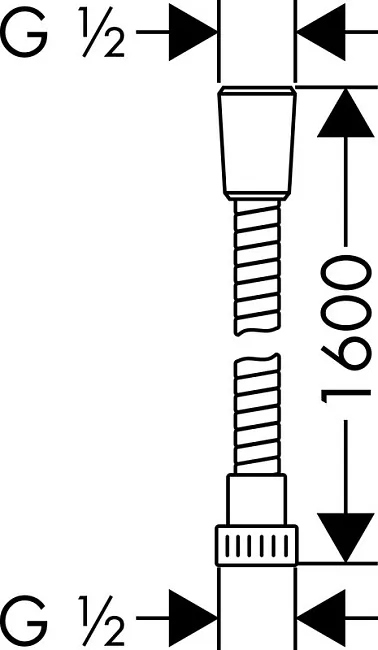 Душевой шланг Hansgrohe Metaflex 28266000 Sancos — Оригинал