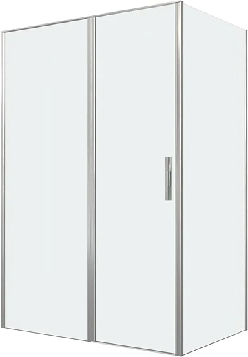 Душевой уголок Allen Brau Priority 140x90, профиль серебро браш, стекло прозрачное