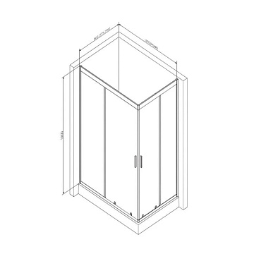Душевой уголок AM.PM Gem W90G-404-100280-MT