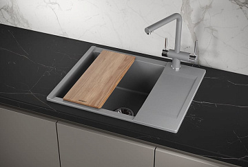 Мойка кухонная Granula Estetica 6202, алюминиум