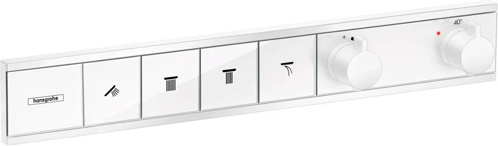 Термостатический смеситель встраиваемый Hansgrohe RainSelect 15382700, для душа, белый матовый Sancos — официальный сайт