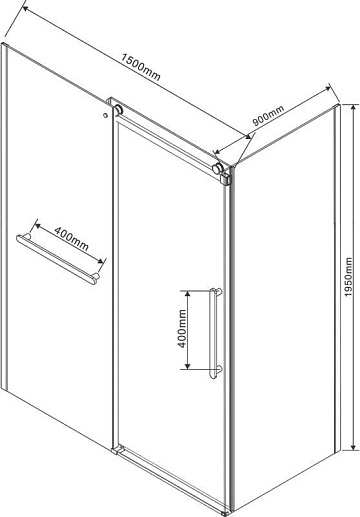 Душевой уголок Vincea Como Soft VSR-1CS9015CL 150x90 см профиль хром, стекло прозрачное