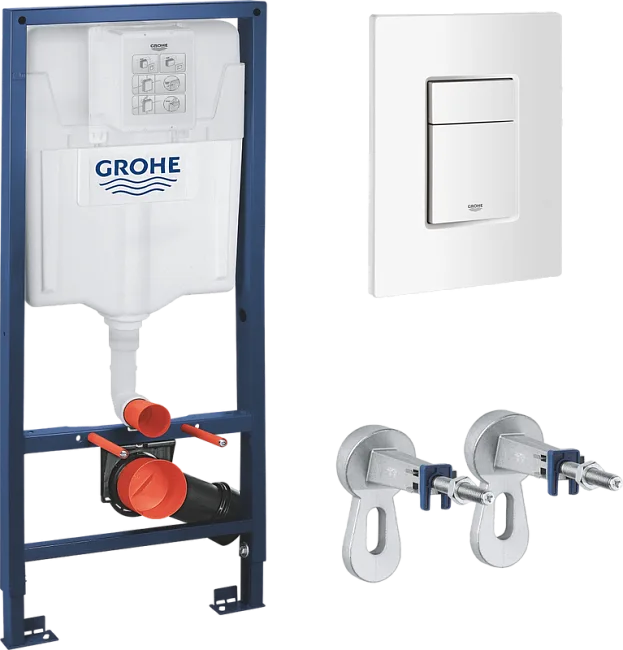Система инсталляции для унитазов Grohe Rapid SL 38772SH0, 3 в 1 с панелью смыва Sancos — Оригинал