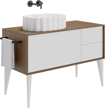Накладная раковина KERAMA MARAZZI Conchiglia 50 белая матовая