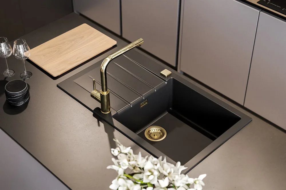 Мойка кухонная Alveus Cadit Granital 40 carbon Sancos — официальный сайт