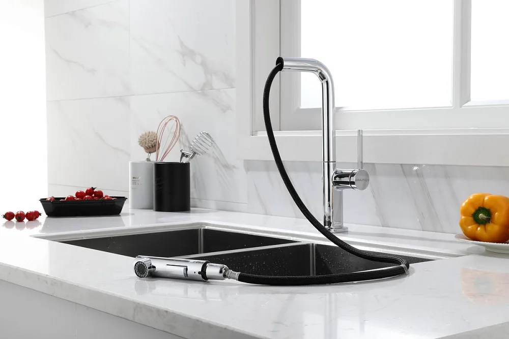 Смеситель для кухни Paulmark Neo Ne214419-CR, хром Sancos — официальный сайт