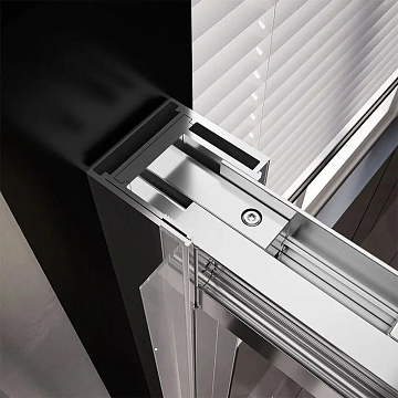 Душевой уголок Veconi Premium Trento PTC-SP-30CH 120x80, профиль хром, стекло прозрачное