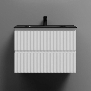 Тумба с раковиной Sancos Snob R 70 bianco, раковина CN7007MB