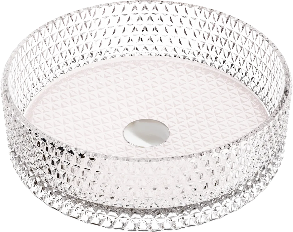 Накладная раковина Ceramicanova Cristal CN6062 прозрачная Sancos — официальный сайт