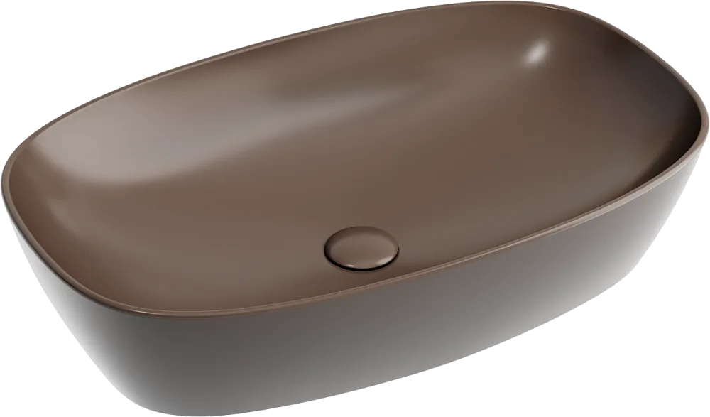 Накладная раковина Ceramicanova Element CN6049MDB темно-коричневая матовая Sancos — официальный сайт