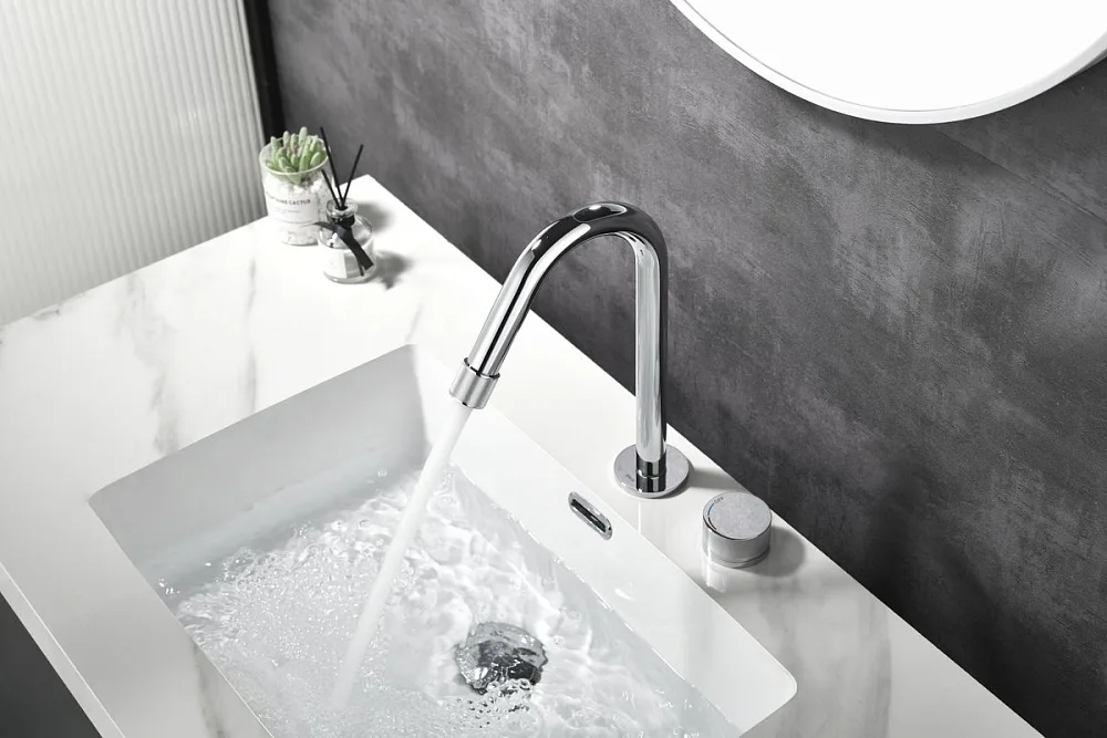 Смеситель для раковины Black&White Gravity 7108C chrome Sancos — официальный сайт