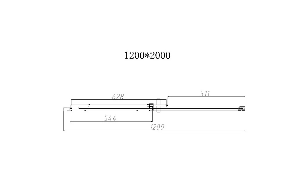 Душевая дверь в нишу Vincea Dice VDS-4D120CLGM 120 см, профиль вороненая сталь, стекло прозрачное Sancos — официальный сайт