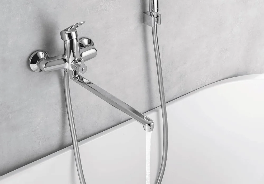 Смеситель для ванны с душем AQUATEK Вега AQ1042CR, хром Sancos — официальный сайт