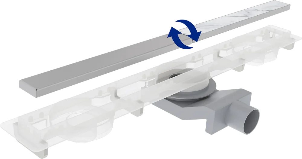Душевой трап (лоток) Plumberia Selection PSM Modular 50 см, нержавеющая сталь матовая Sancos — официальный сайт