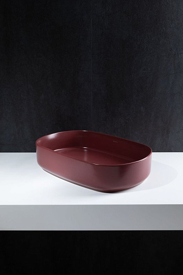 Накладная раковина Allen Brau Fantasy Oval 55x36, бордо