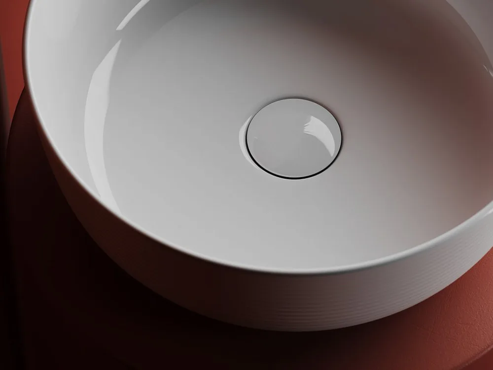 Накладная раковина Ceramicanova Element CN6073 белая глянцевая Sancos — официальный сайт