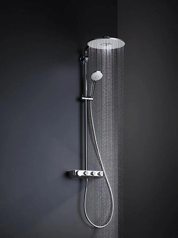 Душевая стойка Grohe Euphoria SmartControl 310 Duo 26507LS0, белая луна, с термостатом