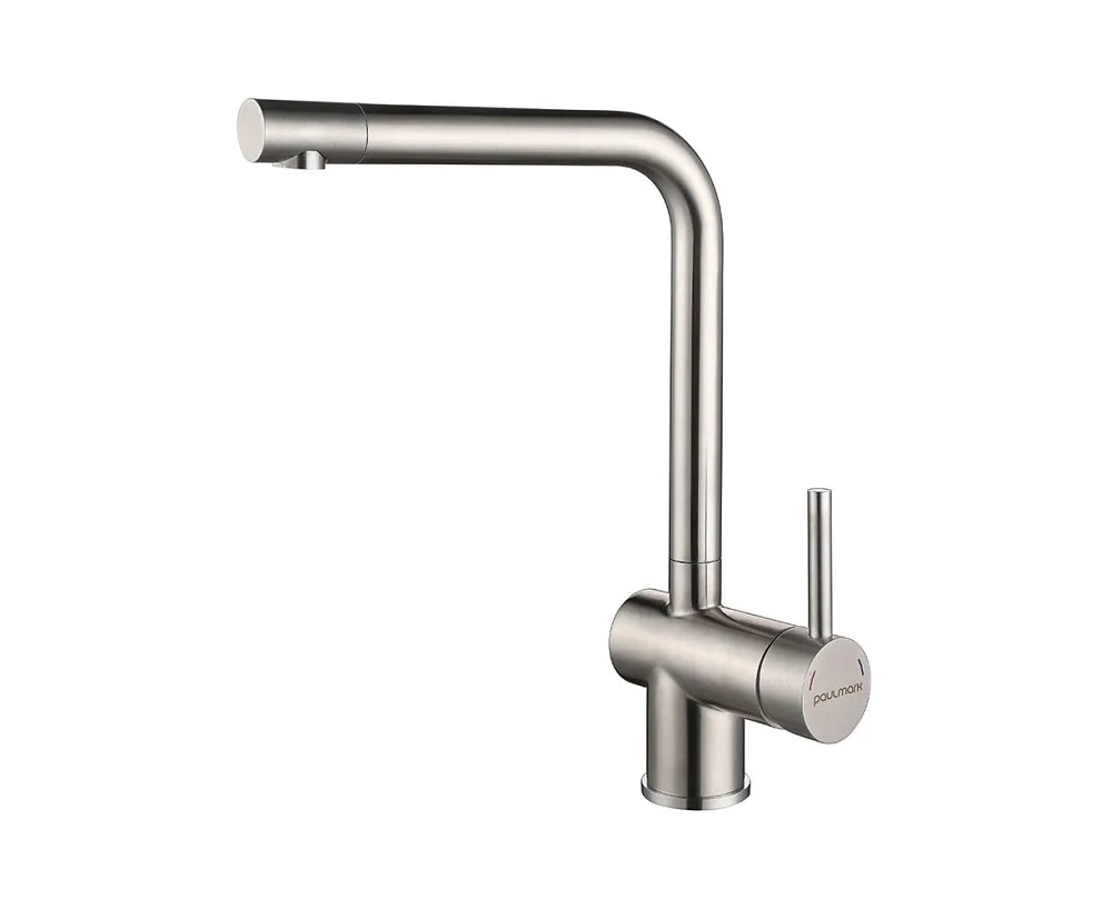 Смеситель для кухни Paulmark Spring Sp212067-BS, брашированная сталь Sancos — официальный сайт