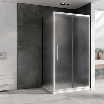 Душевой уголок Abber Schwarzer Diamant AG30170MH-S90M 170х90, профиль хром, стекло матовое