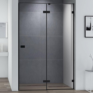 Душевая дверь в нишу Cezares Bellagio BELLAGIO-B-12-140-C-NERO 140 см, черная