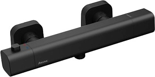 Термостатический смеситель Ravak 10° Free X070154 черный матовый