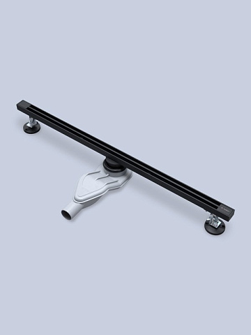 Душевой трап (лоток) AltroBagno Stella 071226 NeOp (80), матовый черный