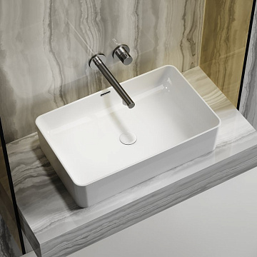 Накладная раковина Ceramicanova Element CN6065 белая глянцевая