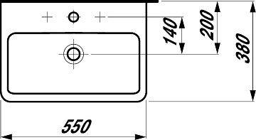 Раковина Laufen Pro S 8.1895.8.000.104.1