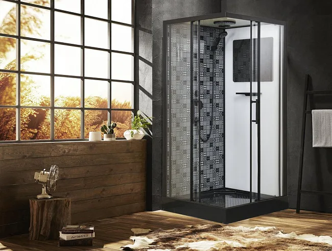 Душевая кабина Esbano Negro ESKBB100CKR Sancos — Оригинал