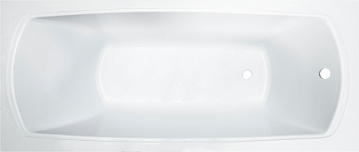 Ванна из искусственного камня Marmo Bagno Элза 180x75 см, встраиваемая, белая, на ножках