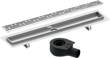 Душевой трап (лоток) TECE Drainline TECEdrainline 120 см с решеткой и сифоном