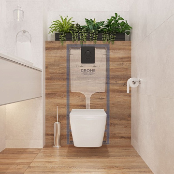 Система инсталляции для унитазов Grohe Rapid SL 1000044, 3 в 1 с панелью смыва