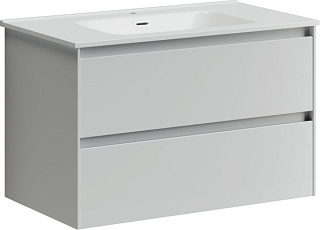 Тумба под раковину Sancos Cento 80 подвесная белый глянец, CN80W