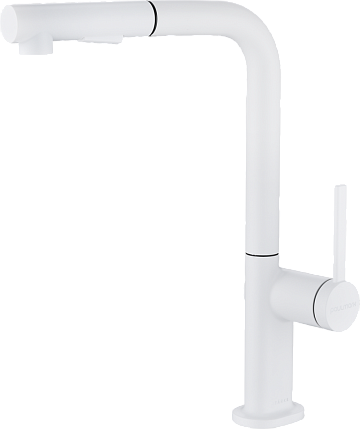 Смеситель для кухни Paulmark Neo Ne214419-WH, белый матовый