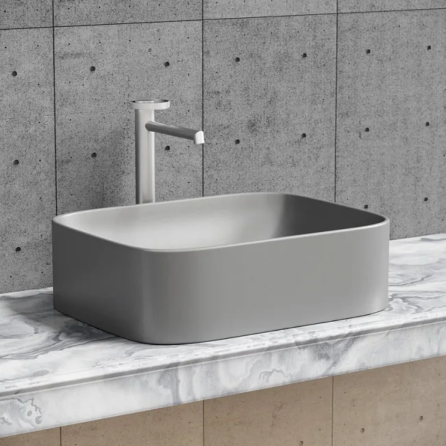 Накладная раковина Ceramicanova Element CN6052MH антрацит матовая Sancos — Оригинал