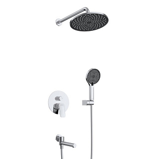 Душевой комплект BelBagno Marino VDSET-CRM, С ВНУТРЕННЕЙ ЧАСТЬЮ, хром