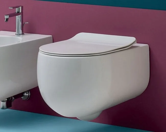 Крышка-сиденье Kerasan Flo slim 319101 с микролифтом Sancos — Оригинал