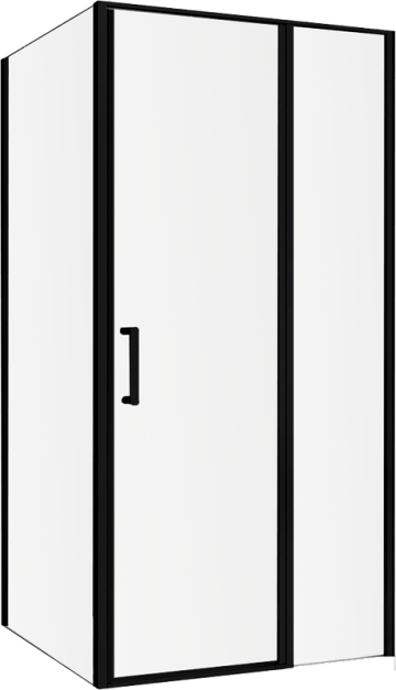 Душевой уголок Abber Sonnenstrand AG04120BS-S85B 120x85, профиль черный, стекло прозрачное