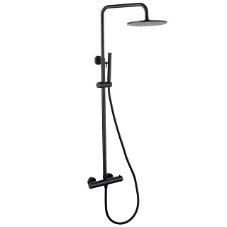 Душевая стойка Abber Wasser Kreis AF8160B, матовая черная