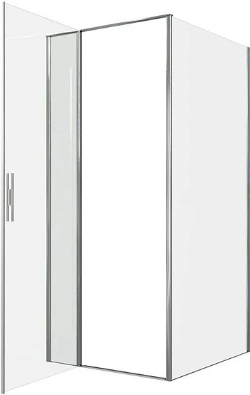 Душевой уголок Allen Brau Priority 90x100, профиль хром, стекло прозрачное