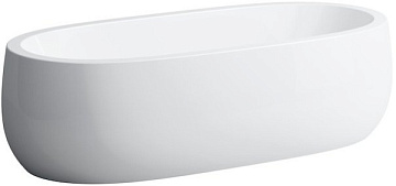 Ванна из искусственного камня Laufen Alessi 2.4597.2.000.000.1 185x85 см, отдельностоящая, матовая б