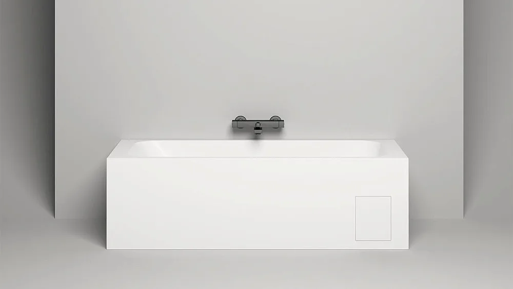 Ванна из искусственного камня Salini Orlanda S-Sense 170x70 см, встраиваемая, матовая белая Sancos — официальный сайт
