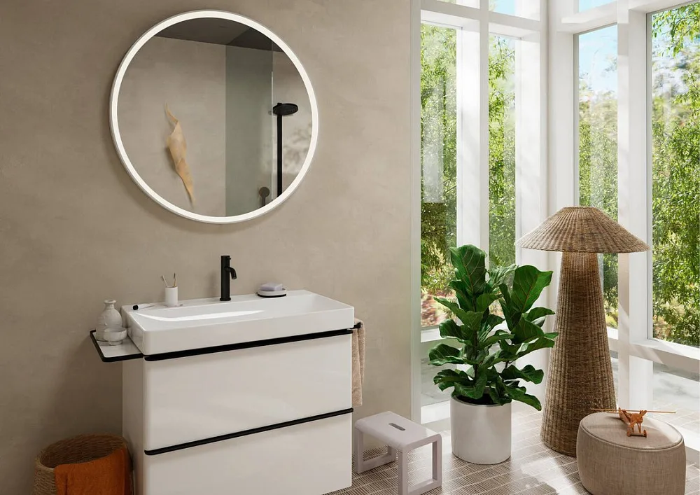 Смеситель для раковины Hansgrohe Tecturis S 110 73310670 матовый черный Sancos — официальный сайт