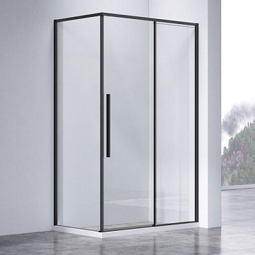 Душевой уголок Vincea Slim-N VSR-4SN8011CLB 110х80 см, профиль черный
