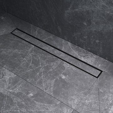 Душевой трап (лоток) AM.PM MasterFlow Tile 70 см, черный матовый