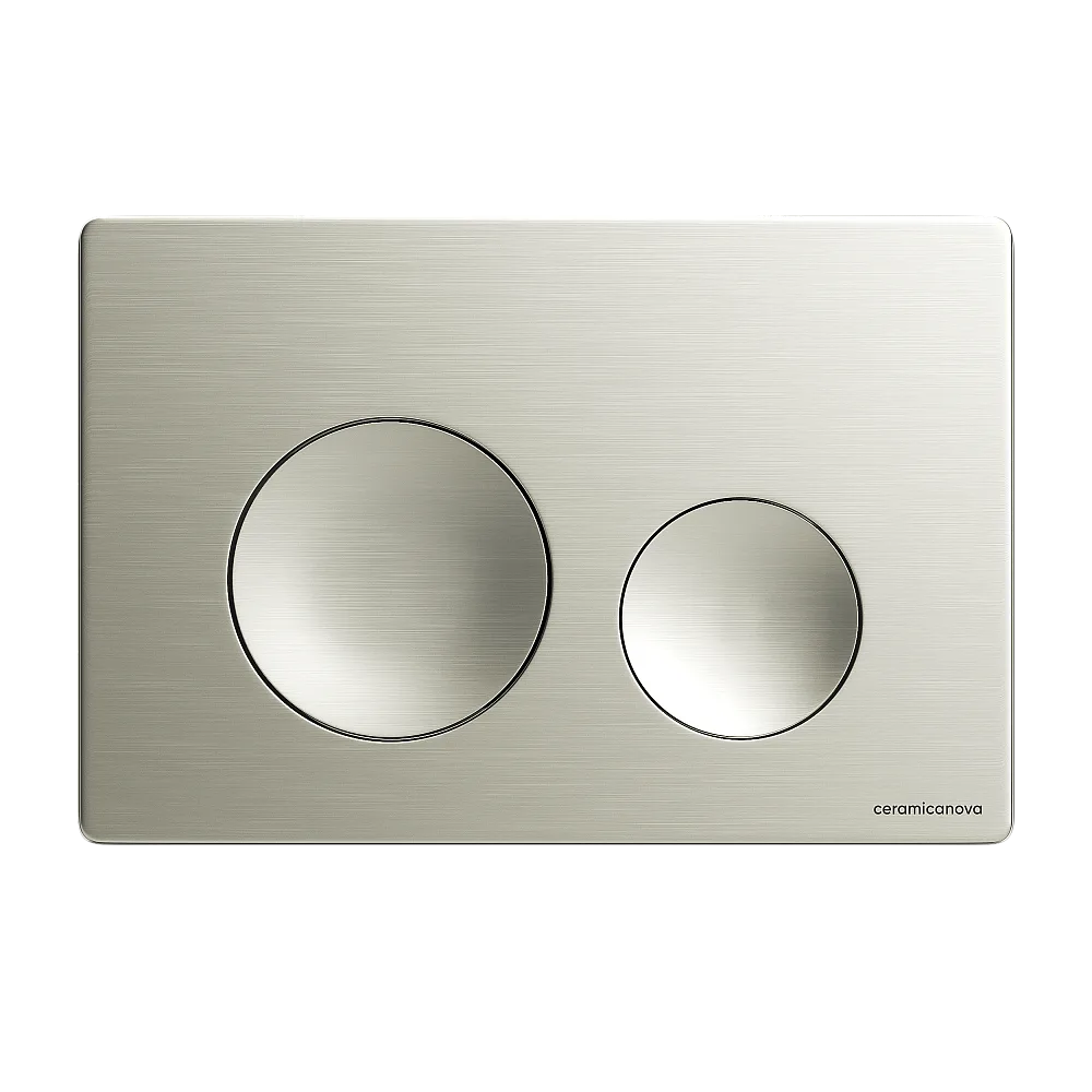 Кнопка смыва Ceramicanova Balance Circle CN12-001BN брашированный никель Sancos — официальный сайт