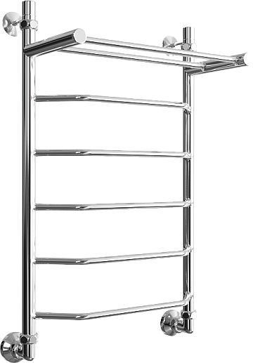 Полотенцесушитель водяной Двин FE 80/50 К1 1"-1/2", с полкой, хром