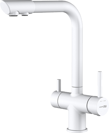 Смеситель для кухни Wasserkraft A8357 белый матовый