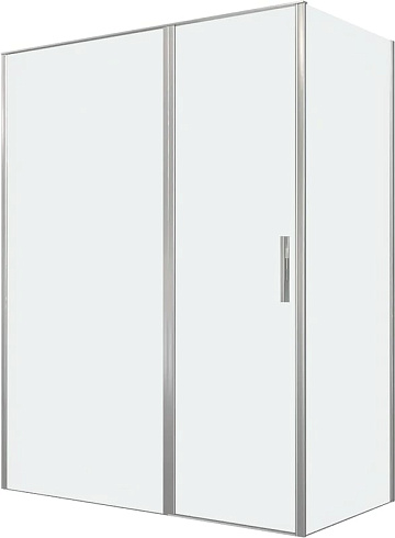 Душевой уголок Allen Brau Priority 160x90, профиль серебро браш, стекло прозрачное
